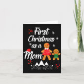 First Christmas As A Mom New Mom Xmas Gift Karte (Vorderseite)
