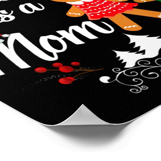 First Christmas As A Mom New Mom Xmas Gift Poster (Ecke)