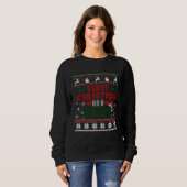 First Christmas As A Mom Nice Mother Christmas Ugl Sweatshirt (Vorne ganz)