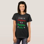 First Christmas As A Momma   Xmas First Time Mom T-Shirt (Vorne ganz)