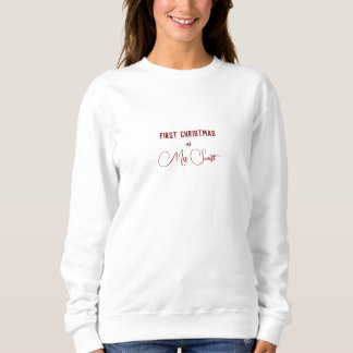 First Christmas as a Mrs Personalized Surname Sweatshirt