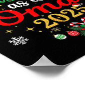 First Christmas As A Oma 2025 New Mommy Xmas  Poster (Ecke)