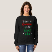 First Christmas As An Aunt  Xmas First Time Auntie Sweatshirt (Vorne ganz)