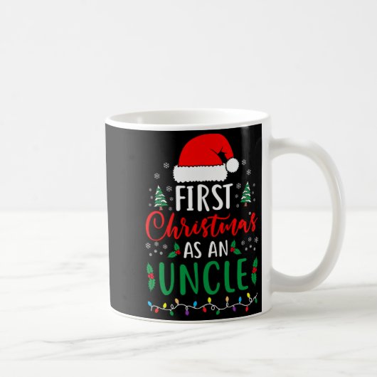 First Christmas As An Uncle New Parents Xmas Match Kaffeetasse (Rechts)