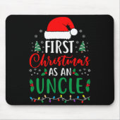 First Christmas As An Uncle New Parents Xmas Match Mousepad (Vorne)
