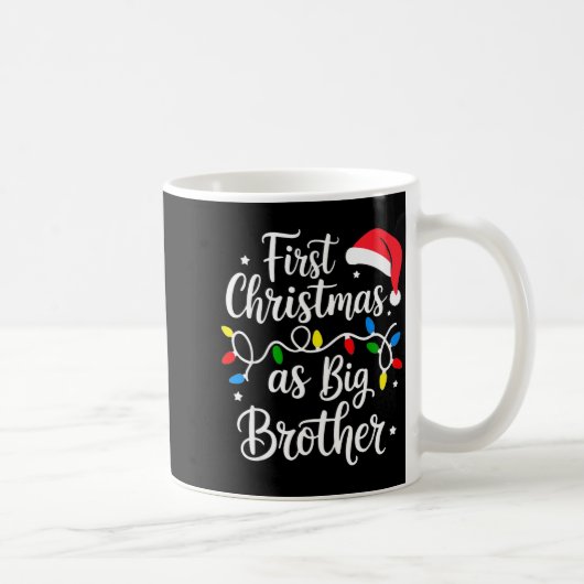 First Christmas As Big Brother Cute Holiday New Br Kaffeetasse (Rechts)