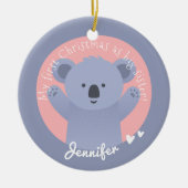 First Christmas as Big Sister - Cute Koala Bear Keramik Ornament (Vorne)