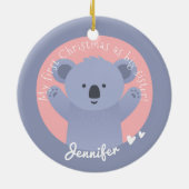 First Christmas as Big Sister - Cute Koala Bear Keramik Ornament (Hinten)