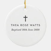 First Christmas as Godparents Photo Keramik Ornament (Hinten)