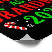 First Christmas As Grandma Xmas Grandmother New Gr Poster (Ecke)
