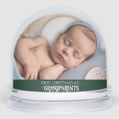 First Christmas as Grandparents Gift Snow Globes Schneekugeln (Vorderseite)