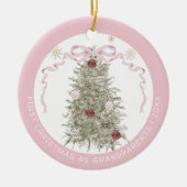 First Christmas as Grandparents Keramik Ornament (Vorne)