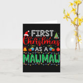 First Christmas As Mawmaw Family Matching New Mawm Karte (Gelbe Blume)