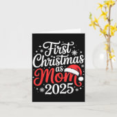 First Christmas As Mom 2025 Family Matching New Mo Karte (Gelbe Blume)