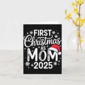 First Christmas As Mom 2025 Matching Family Holida Karte (Gelbe Blume)