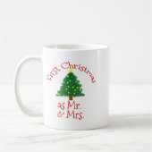 First Christmas As Mr And Mrs - Matching Newlyweds Kaffeetasse (Links)