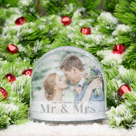 First Christmas as Mr and Mrs Photo Schneekugeln (Weihnachten)