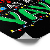 First Christmas As Yaya Family Matching New Yaya  Poster (Ecke)