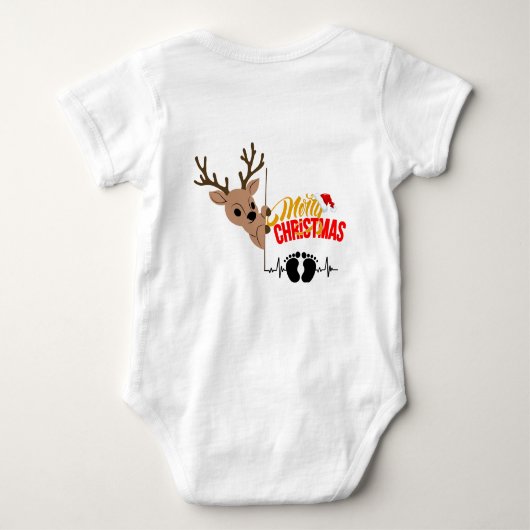 First Christmas Baby, Christmas BabySuites Baby Strampler (Rückseite)