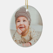 First Christmas Baby Foto Keramik Ornament (Rechts)