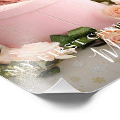 First Christmas Baby Girl Snowflake Frame Foto (Ecke)