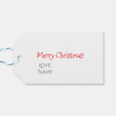 First Christmas Baby Penguin & Tree Personalisiert Geschenkanhänger (Rückseite Horizontal)