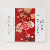 First Christmas Baby Photo Collage Puzzle (Horizontal)