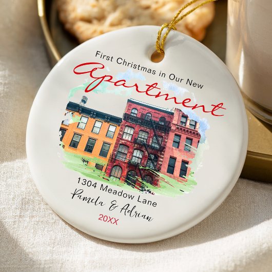 first christmas Custom apartment photo Keramik Ornament