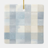 First Christmas Custom Baby Photo Holiday Ornament (Rückseite)