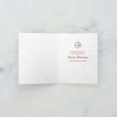 First Christmas Deer with Wreath Folded Card (Innenseite)