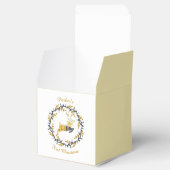 First Christmas Deer with Wreath Yellow Customize Geschenkschachtel (Geöffnet)