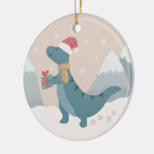 First Christmas Dinosaurier Keramik Ornament (Links)