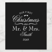 First Christmas Elegant Weinetikett (Einzelnes Label)