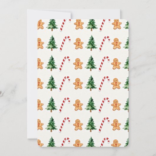 First Christmas Ever Bib First Birthday Einladung (Rückseite)