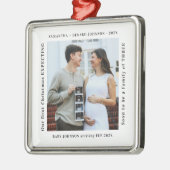 First Christmas Expecting Pregnancy Announcement Ornament Aus Metall (Links)
