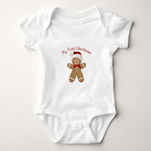 First Christmas Gingerbread Man Baby Strampler