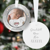 First Christmas Grandeleltern Baby Foto Ornament