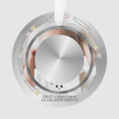 First Christmas Grandeleltern Baby Foto Ornament (Vorderseite)