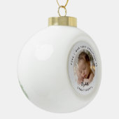First Christmas Grandparents Wonderland Photo Keramik Kugel-Ornament (Links)