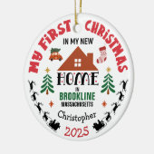 First Christmas In My New Home Custom Name Keramik Ornament (Links)