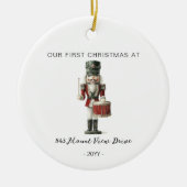 First Christmas in New Home - Address Ornament (Vorne)