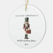 First Christmas in New Home - Address Ornament (Links)