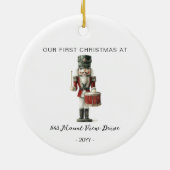 First Christmas in New Home - Address Ornament (Hinten)