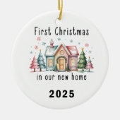 First Christmas in Our New Home – Ceramic Ornament (Vorne)