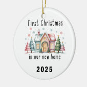 First Christmas in Our New Home – Ceramic Ornament (Links)