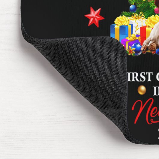 First Christmas In Our New Home Xmas Beagle Dog T Mousepad (Ecke)