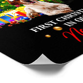 First Christmas In Our New Home Xmas Beagle Dog T Poster (Ecke)