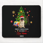 First Christmas In Our New Home Xmas For Bulldog T Mousepad (Vorne)