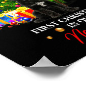 First Christmas In Our New Home Xmas Gift For Barb Poster (Ecke)