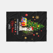 First Christmas In Our New Home Xmas Gift For Husk Fleecedecke (Vorderseite (Horizontal))